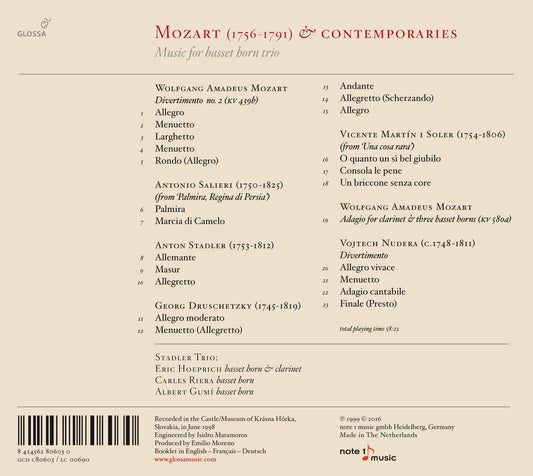 Mozart & Contemporaries: Music for Basset Horn Trio