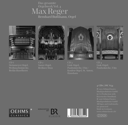 Reger: Organ Works, Vol. 4