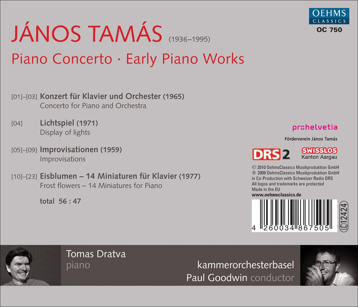 Tamas: Early Piano Works