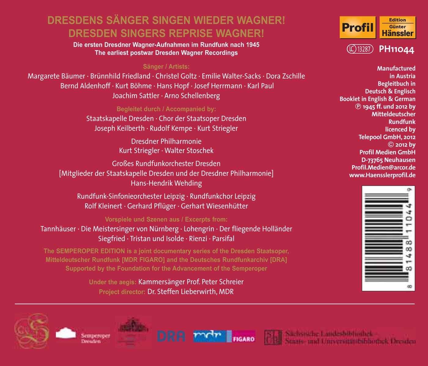 Semperoper Edition, Vol. 3 (1948-1956)