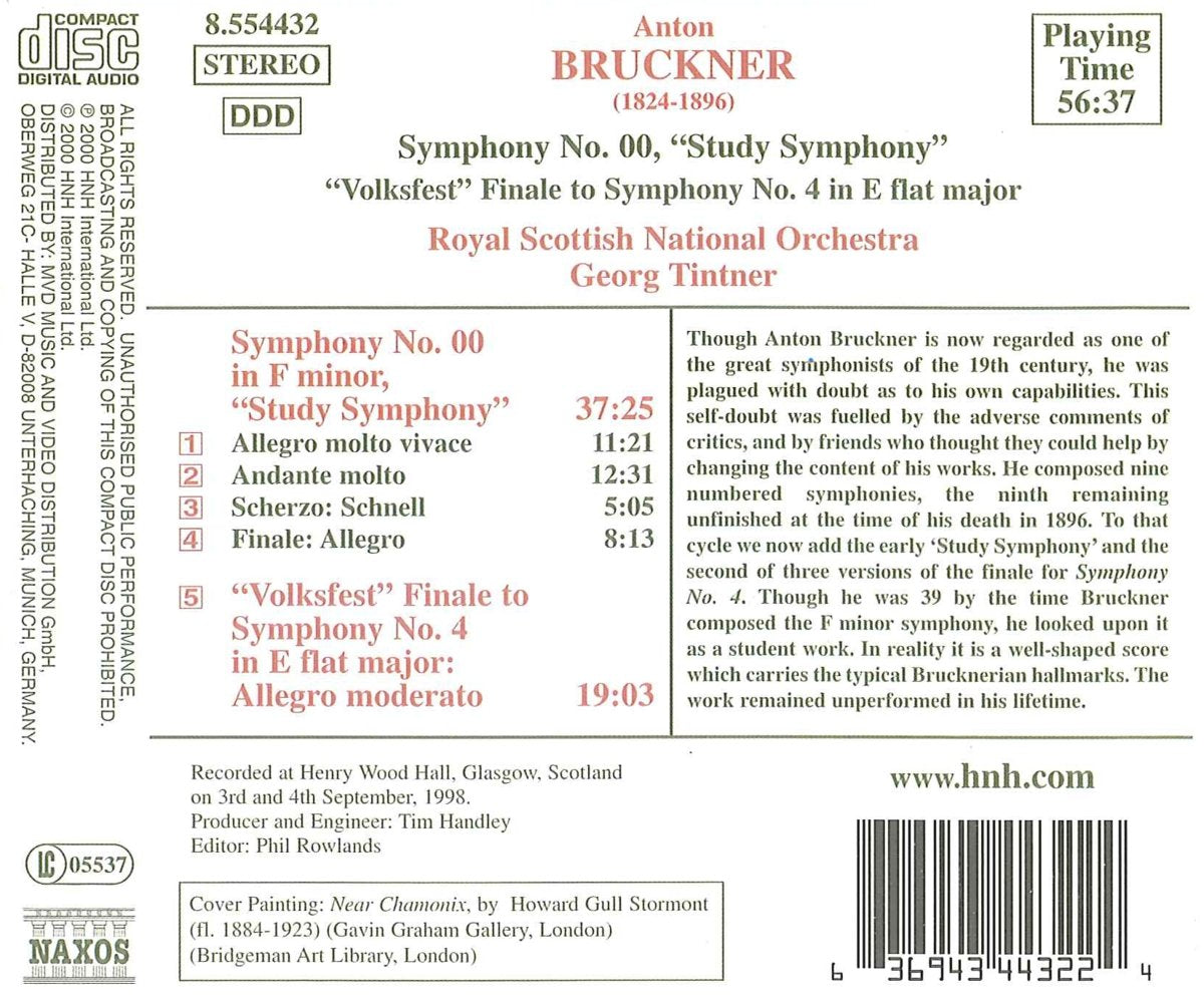 Bruckner: Symphony No. 00 "Study Symphony" & Finale to Symph