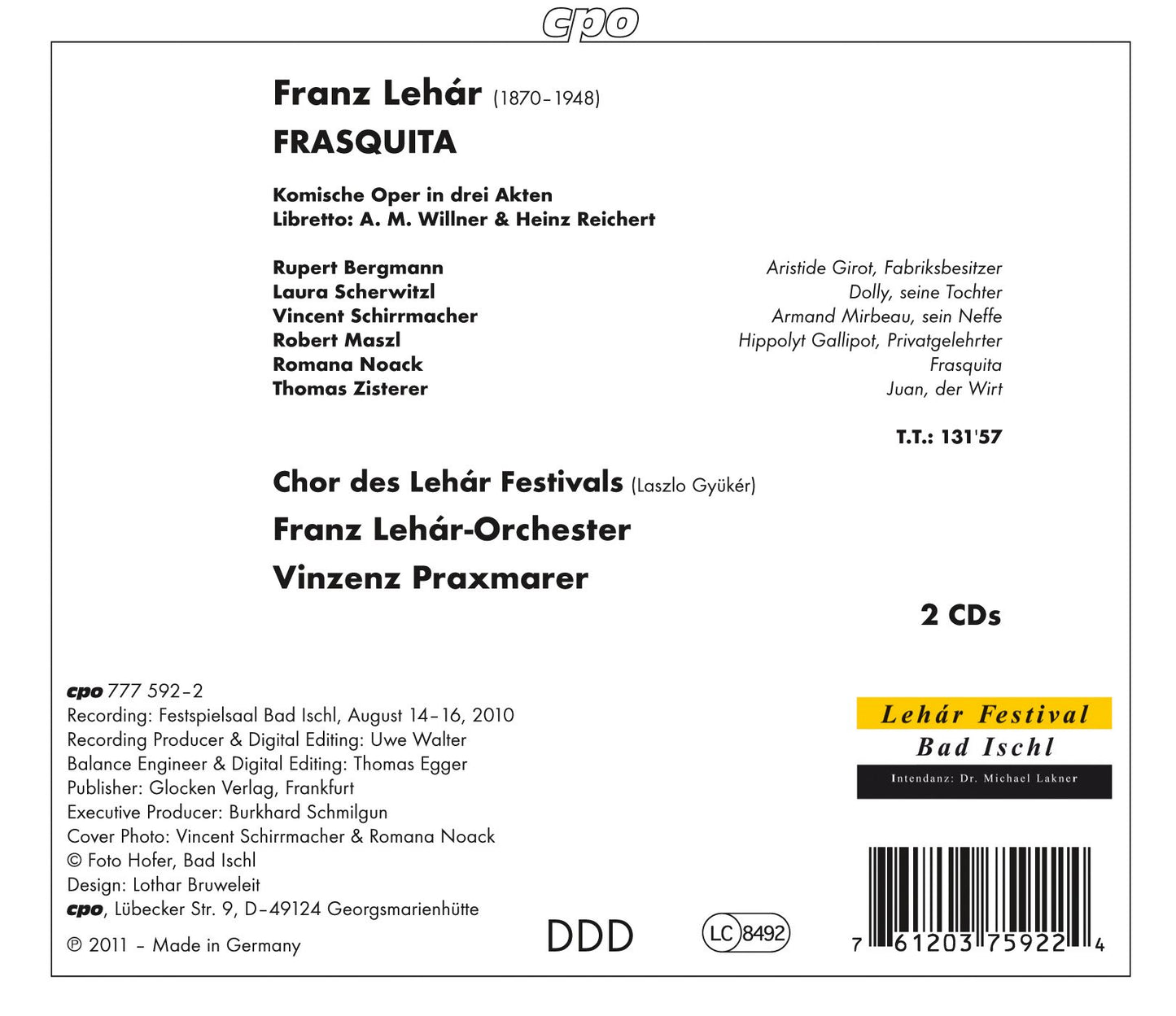 Lehár: Frasquita