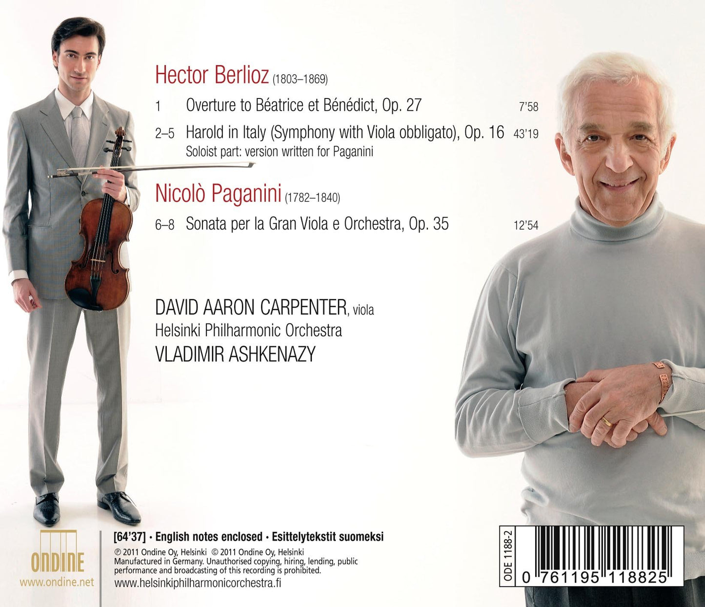 Berlioz: Harold in Italy - Paganini: Sonata per la Grand Vio