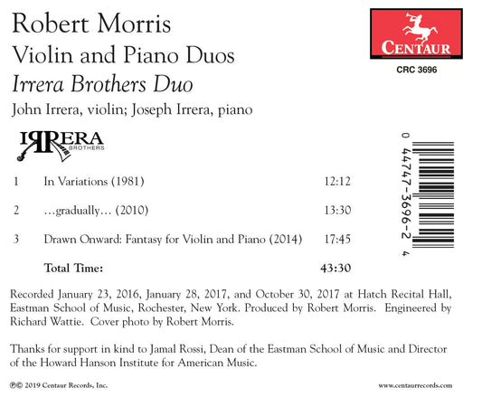 Robert Morris: Violin and Piano Duos
