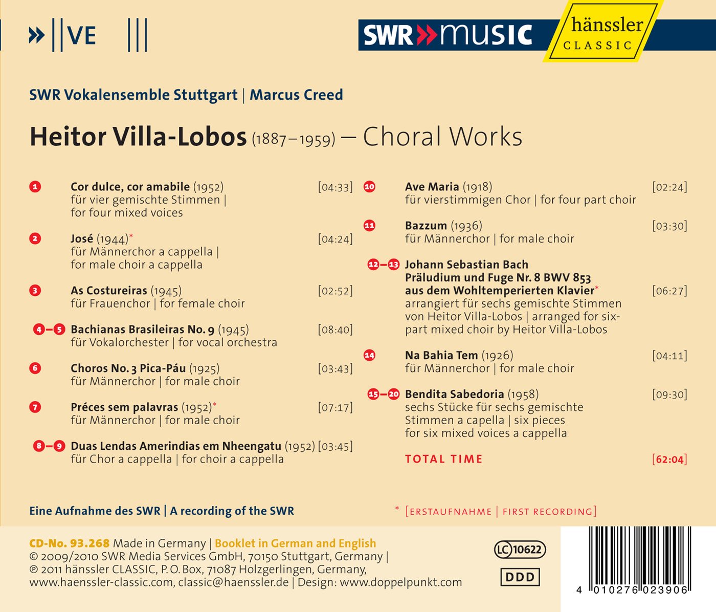 Villa-Lobos: Choral Works