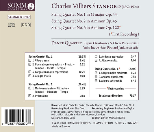 Stanford Quartets Nos.1, 2 & 6 (Vol. III)