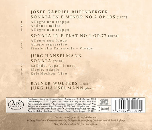 VIOLIN SONATAS