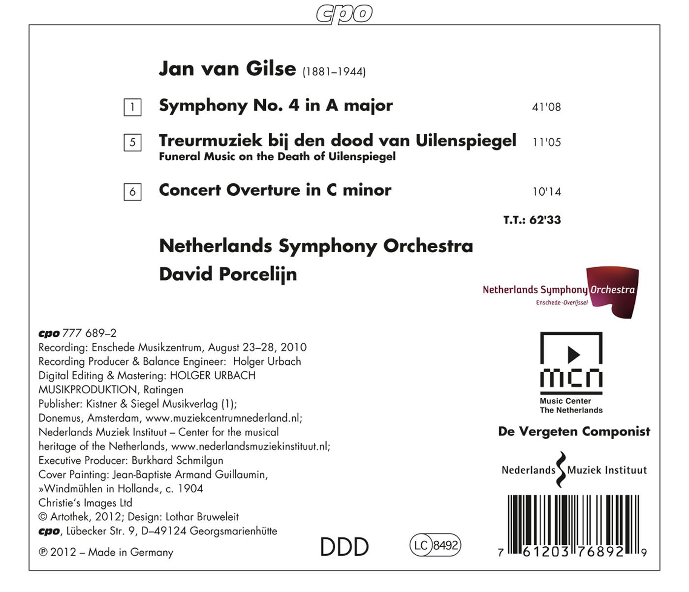 Gilse: Orchestral Works