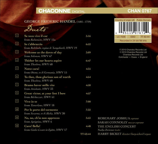 Handel, G.F.: Duets
