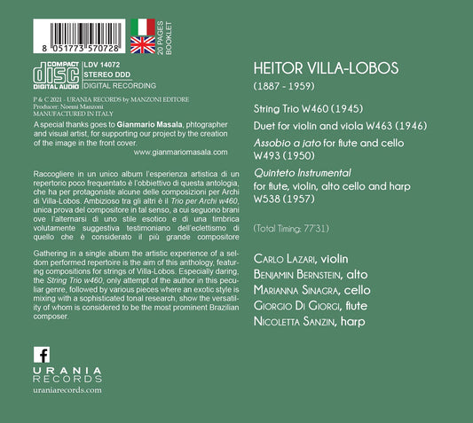 Villa-lobos: String Trio & other chamber works