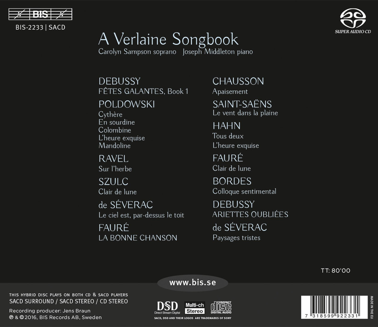 A Verlaine Songbook