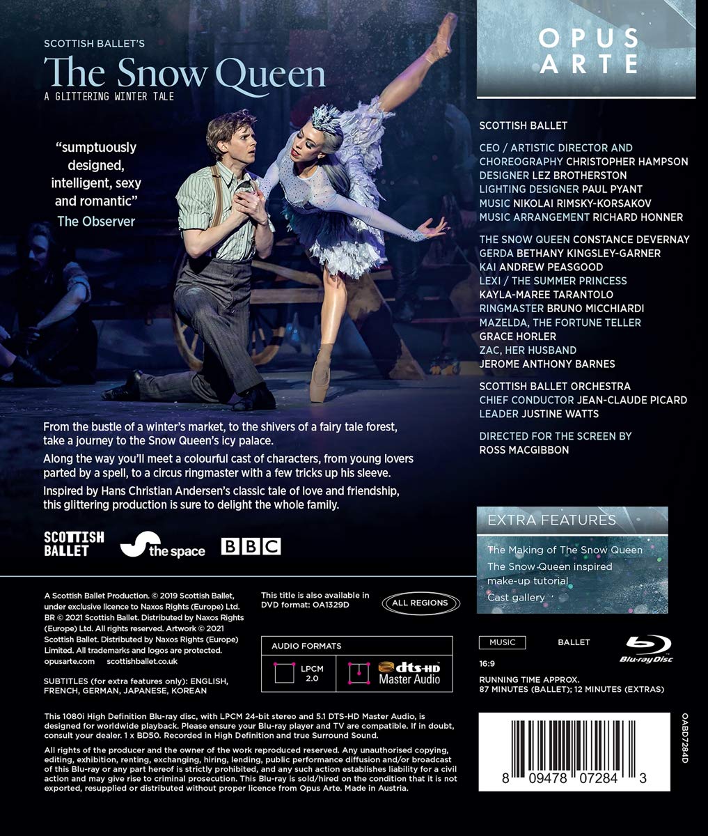 The Snow Queen Scottish Ballet Orchestra, Scottish Ballet