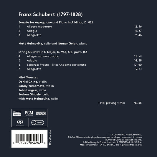 Schubert: Arpeggione Sonata in A Minor, D. 821 & String Quin