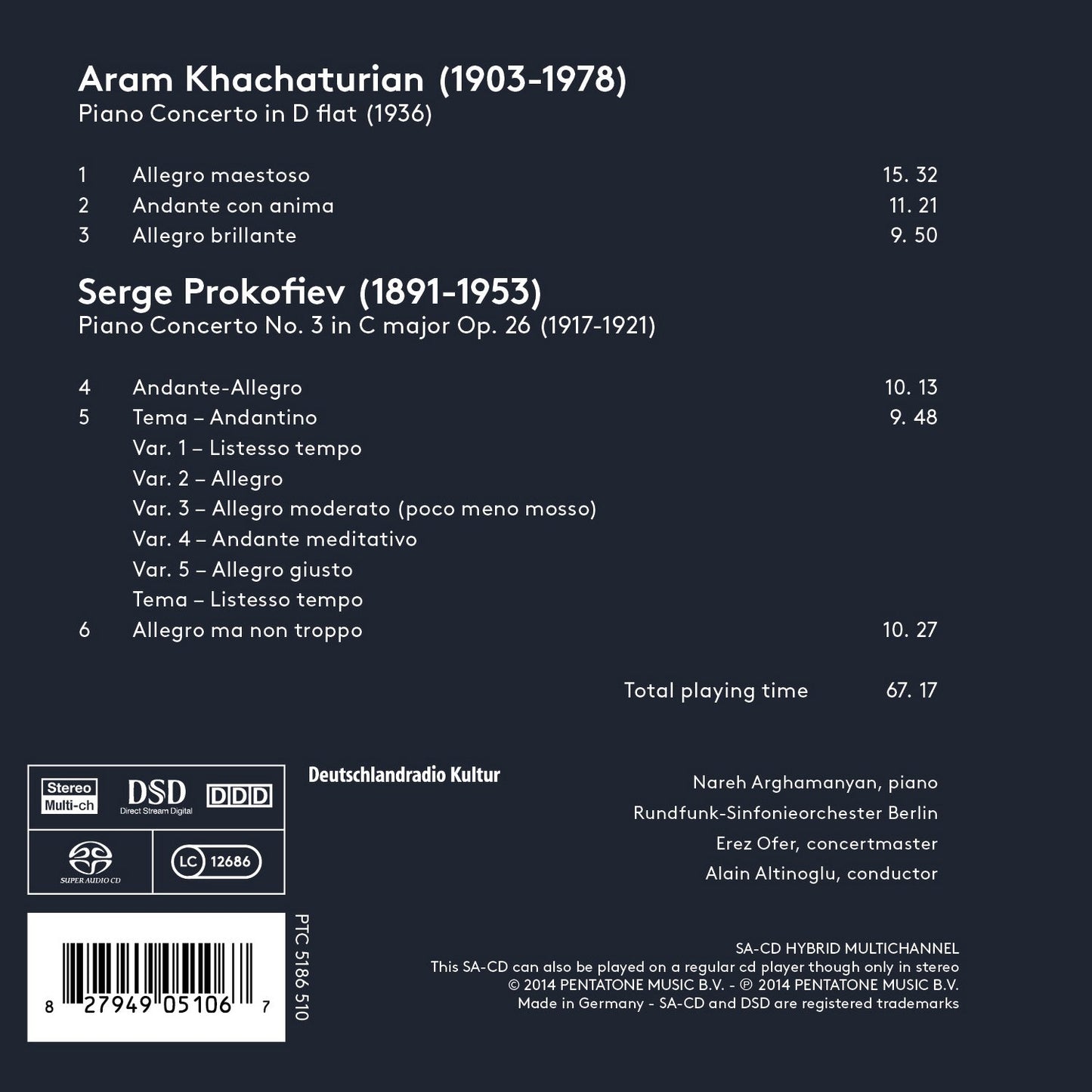 Prokofiev & Khachaturian: Piano Concertos
