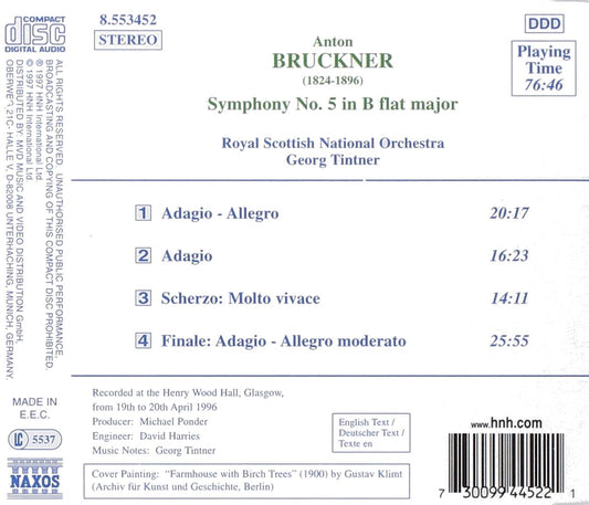 Bruckner: Symphony No. 5, Wab 105