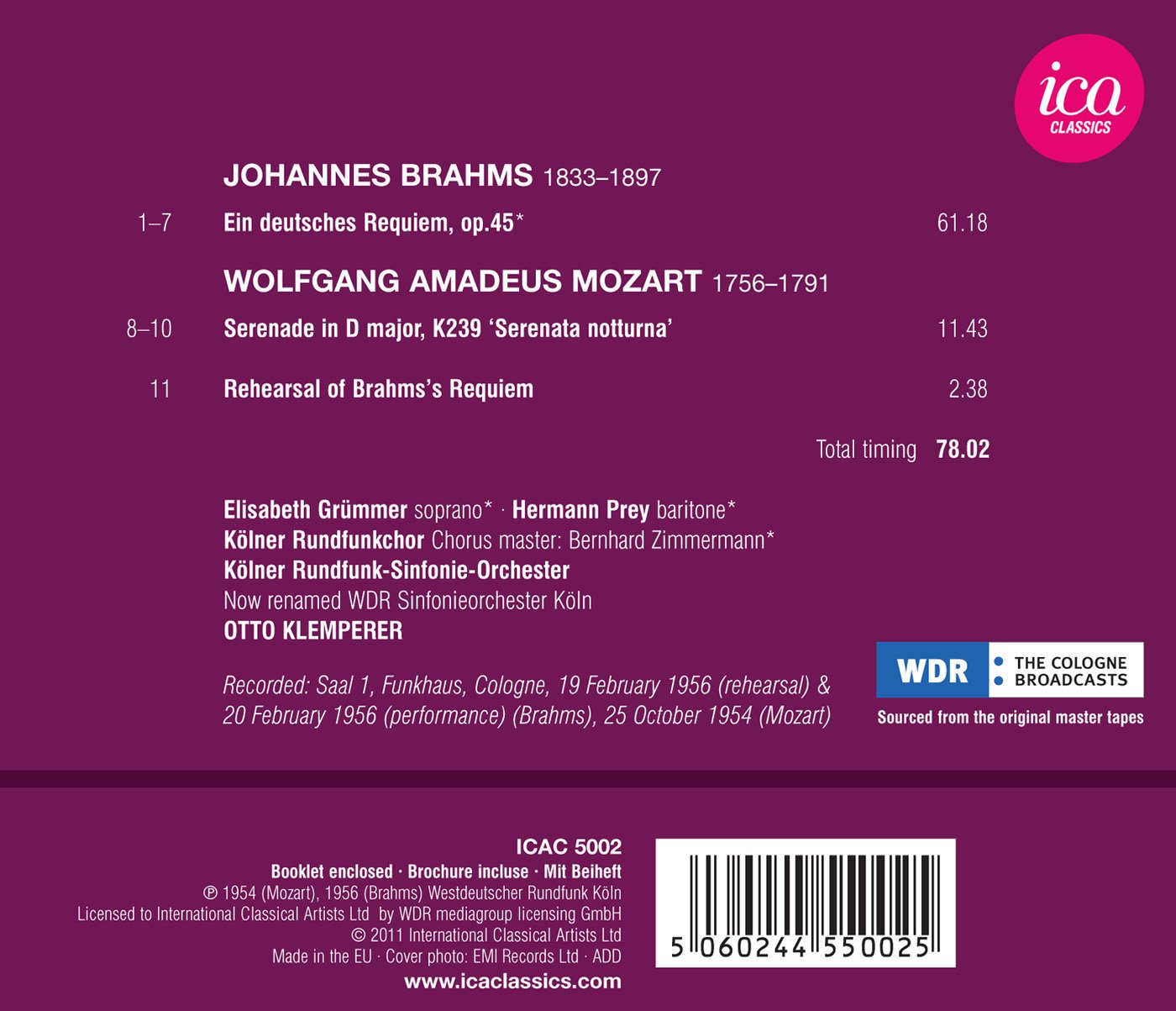 Brahms: Ein deutsches Requiem