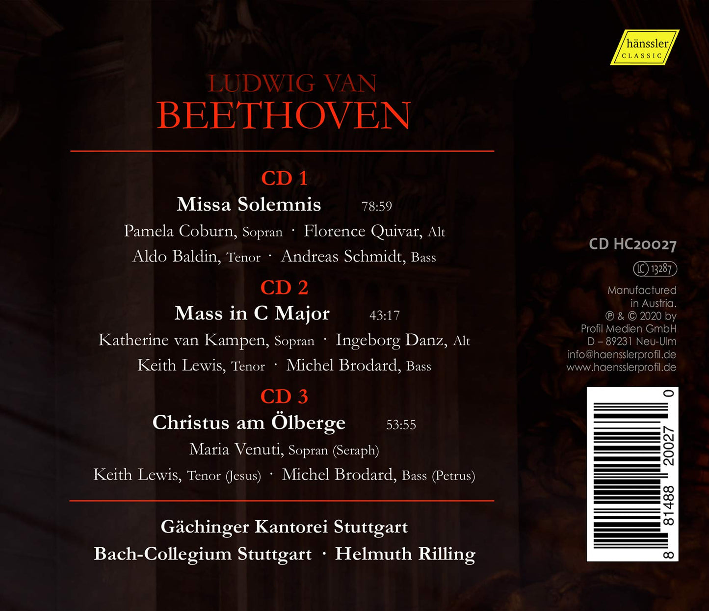 Ludwig van Beethoven: Missa Solemnis - Mass in C Major - Chr