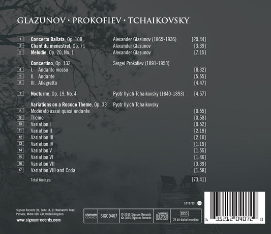 Glazunov - Prokofiev - Tchaikovsky