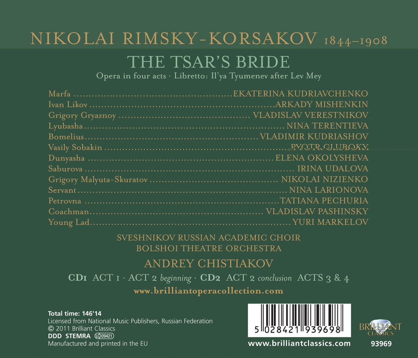 Rimsky-Korsakov: The Tsar's Bride