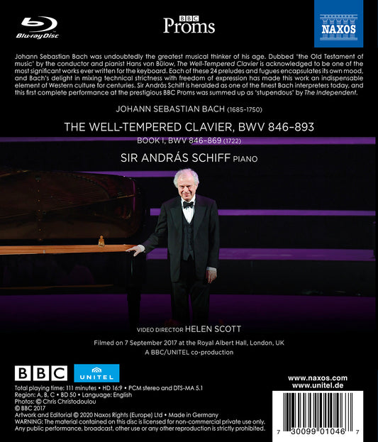 Bach: The Well-Tempered Clavier, Book 1 Sir Andras Schiff