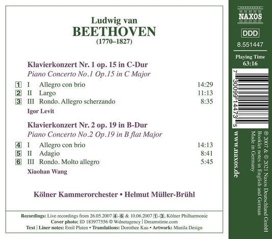 Beethoven: Piano Concertos Nos. 1 & 2
