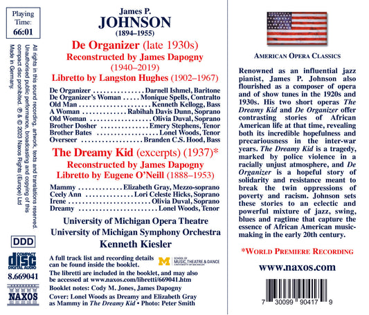 Johnson: De Organizer (Excerpts); The Dreamy Kid (Excerpts)