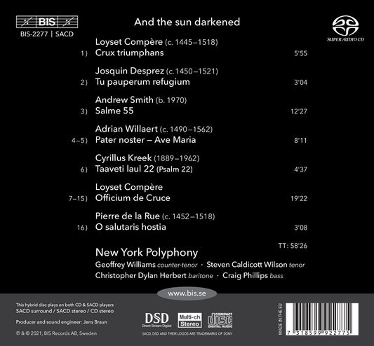 And The Sun Darkened: Music For Passiontide