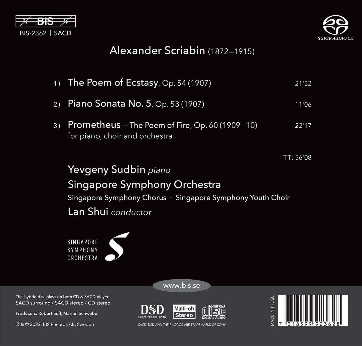 Scriabin: Poems Of Ecstasy & Fire