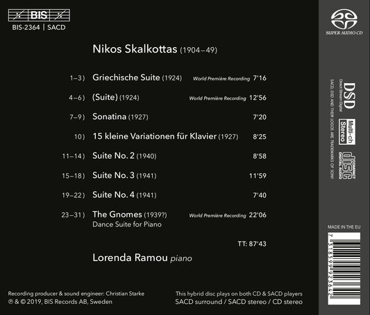 From Berlin to Athens: Piano Works by Nikos Skalkottas