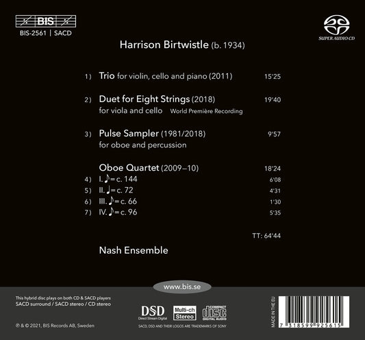 Birtwistle: Chamber Works