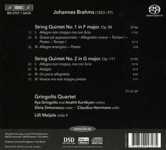 Brahms: String Quintets