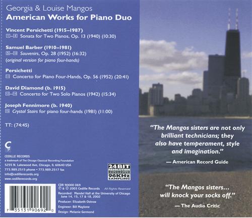 AMERICAN WORKS FOR PIANO DUO