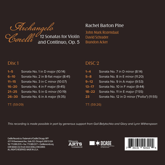 Corelli: Violin Sonatas, Op. 5