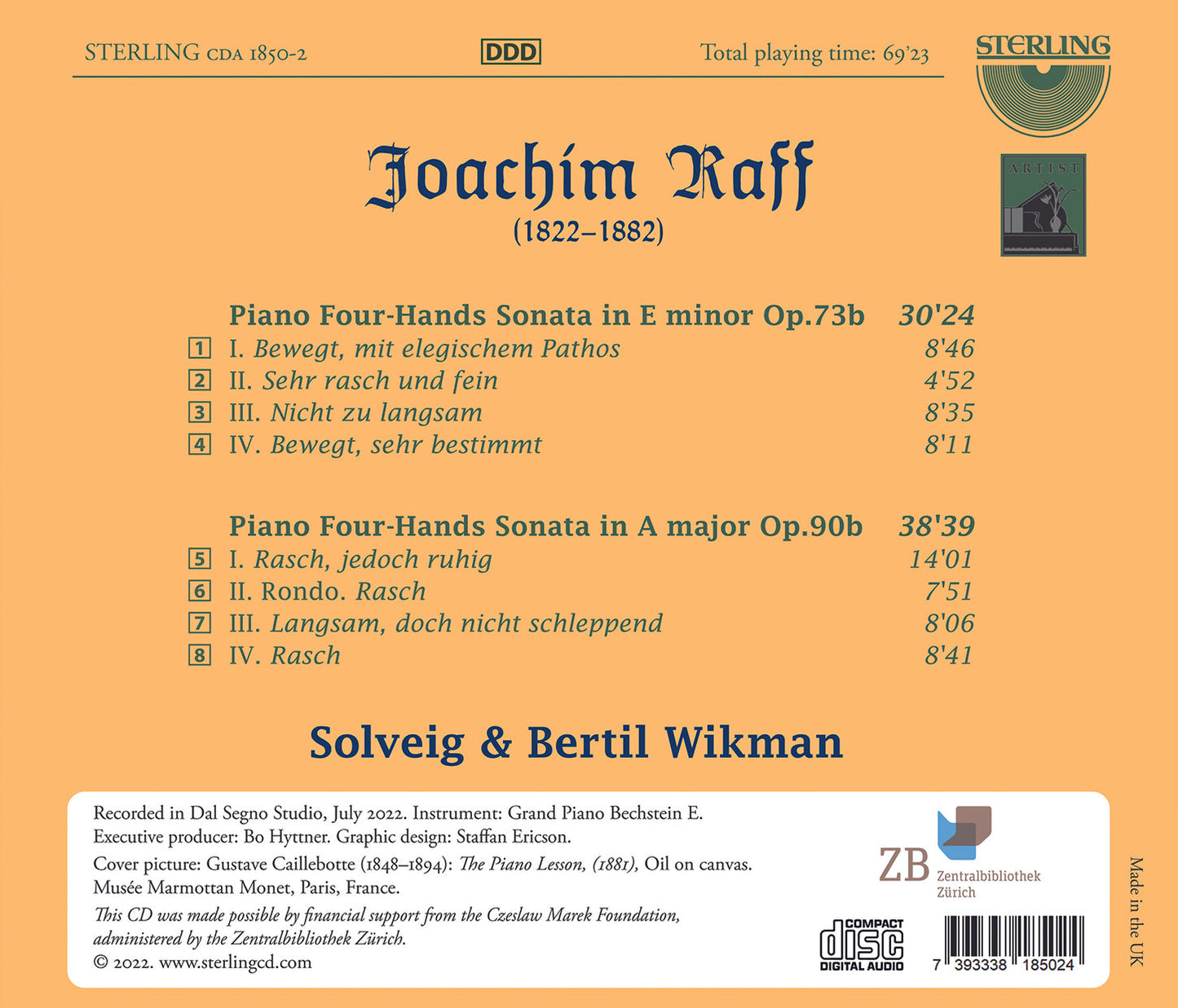 Raff: Piano Four-Hands Sonatas