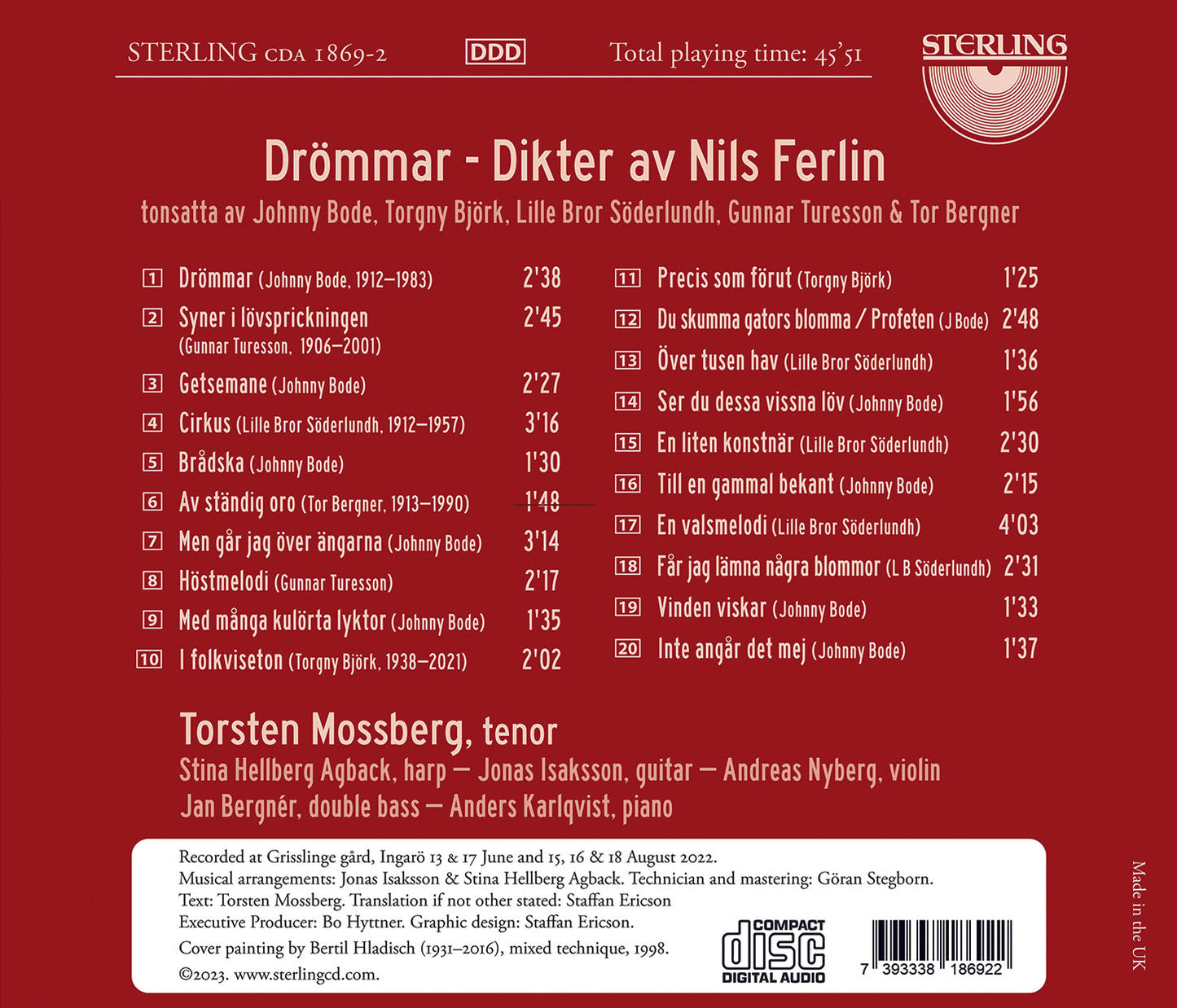 Dreams - Poems by Nils Ferlin