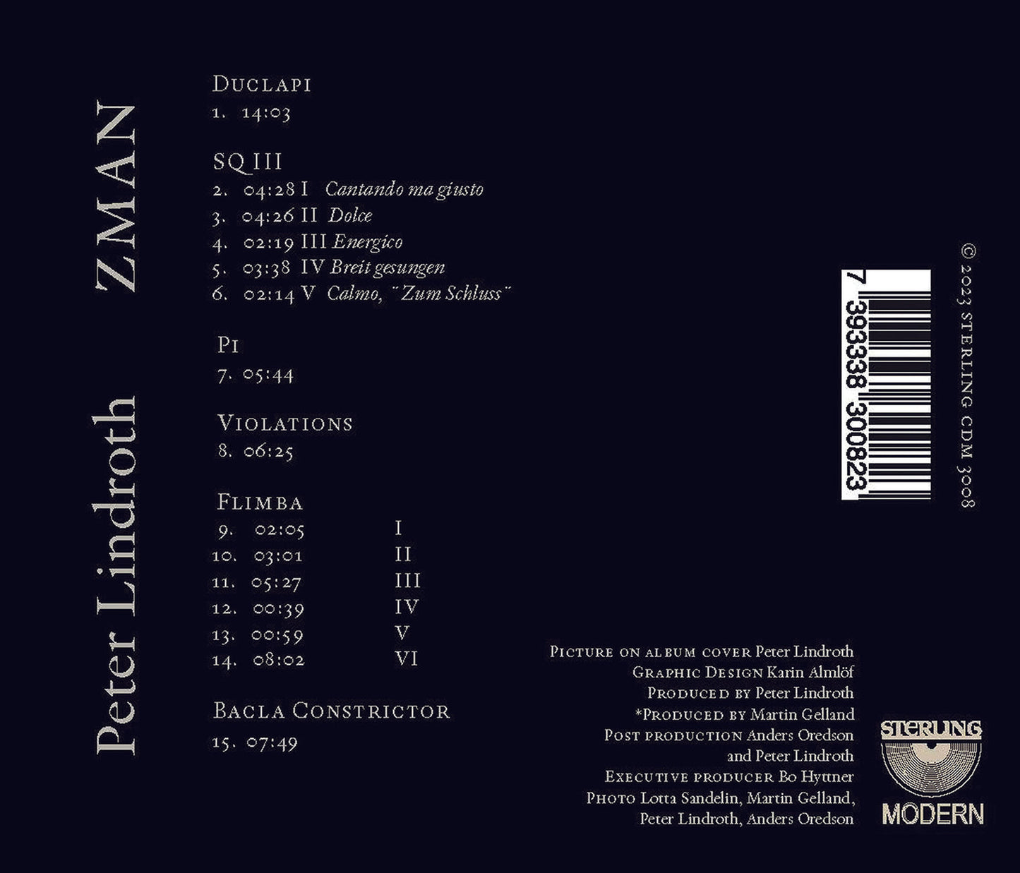 Lindroth: Zman