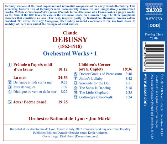 Debussy: Orchestral Works, Vol. 1