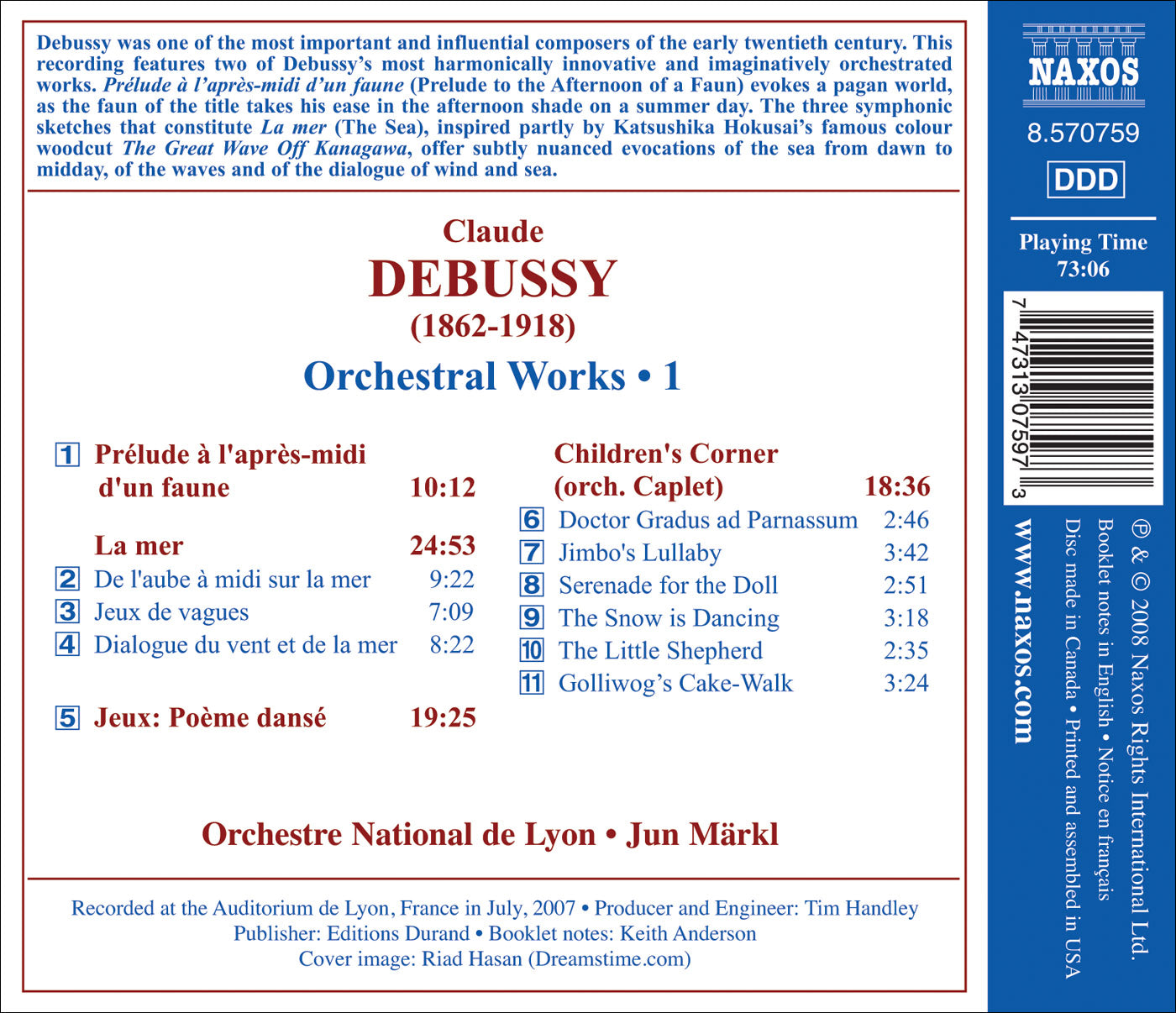 Debussy: Orchestral Works, Vol. 1