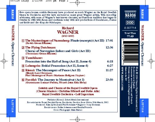 WAGNER, R.: Opera Choruses