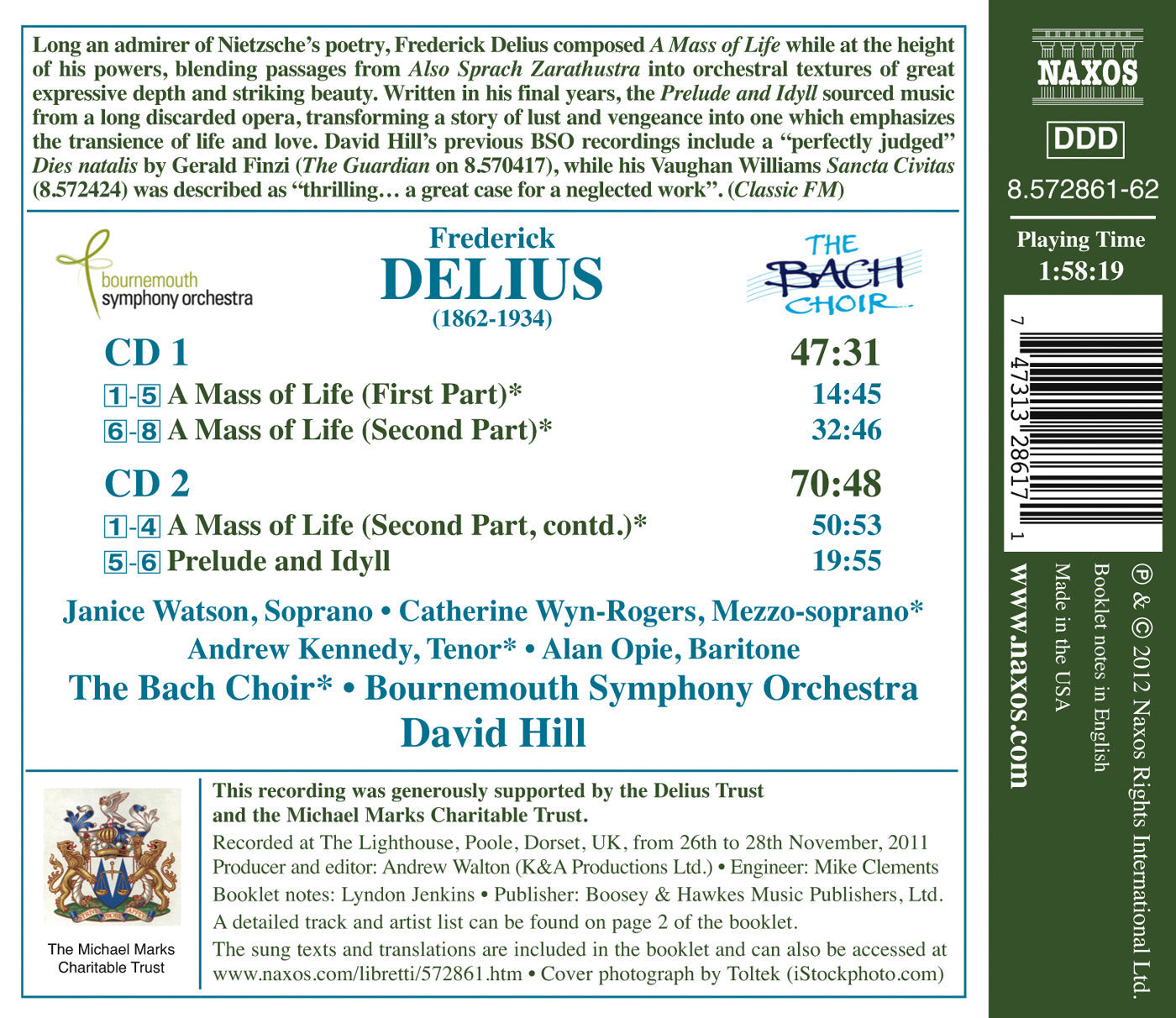 Delius: A Mass Of Life