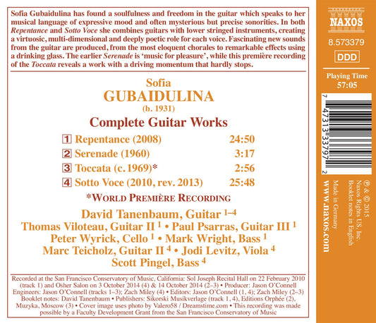 Gubaidulina: Complete Guitar Works