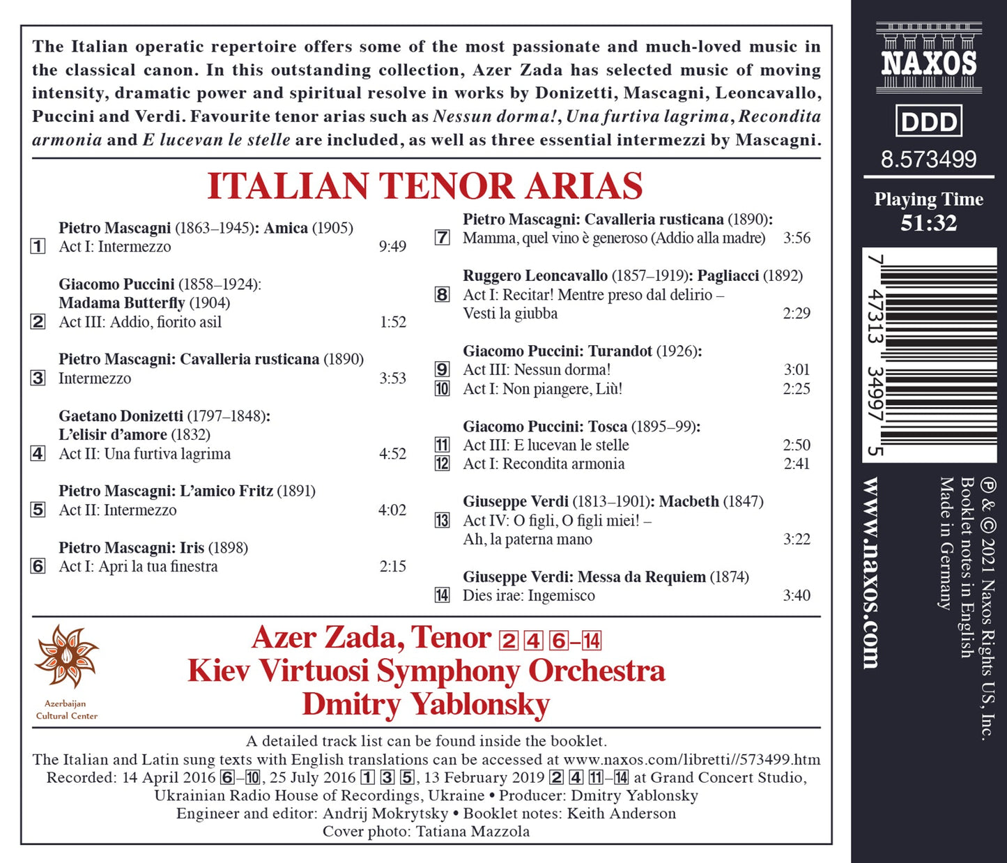 Italian Tenor Arias