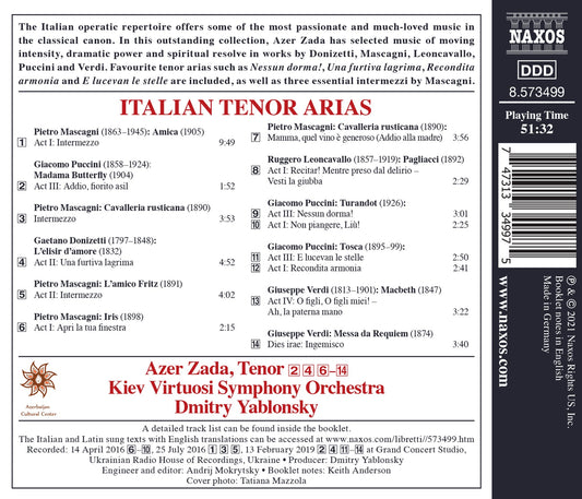 Italian Tenor Arias