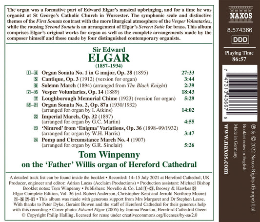 Elgar: Complete Organ Works