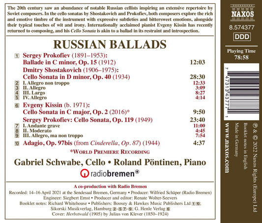 Prokofiev & Kissin: Russian Ballads