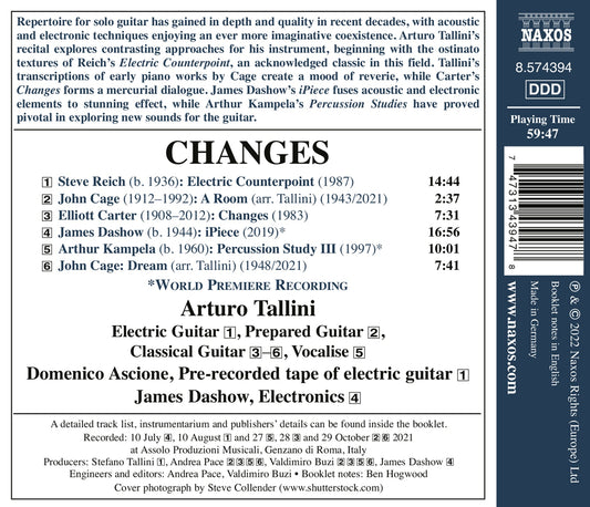 Cage, Carter, Dashow, Kampela & Reich: Changes - Contemporar