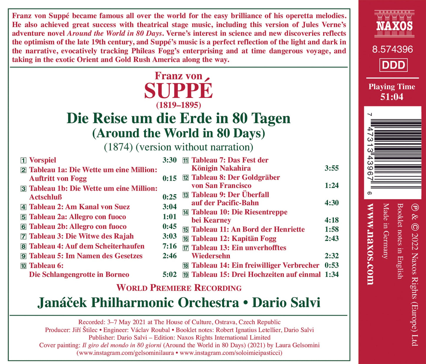 Suppe: Music For The Stage - Die Reise Um Die Erde In 80 Tag