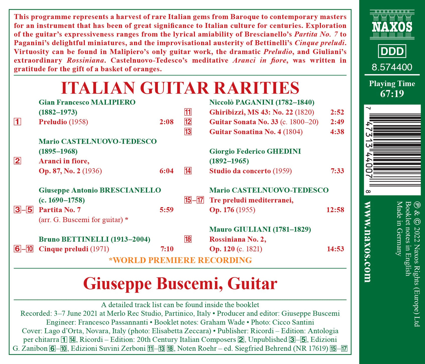 Italian Guitar Rarities