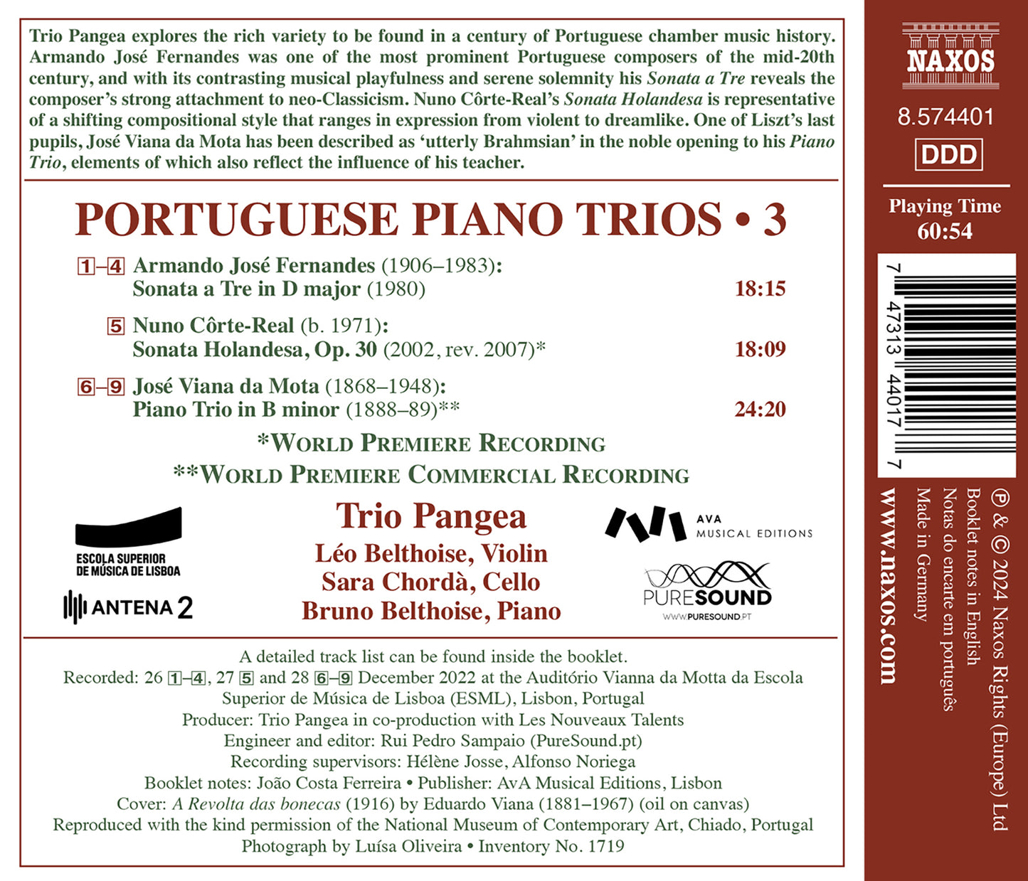 Portuguese Piano Trios, Vol. 3
