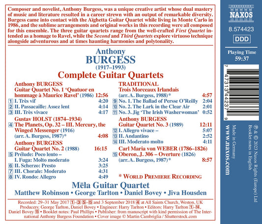 Burgess: Complete Guitar Quartets